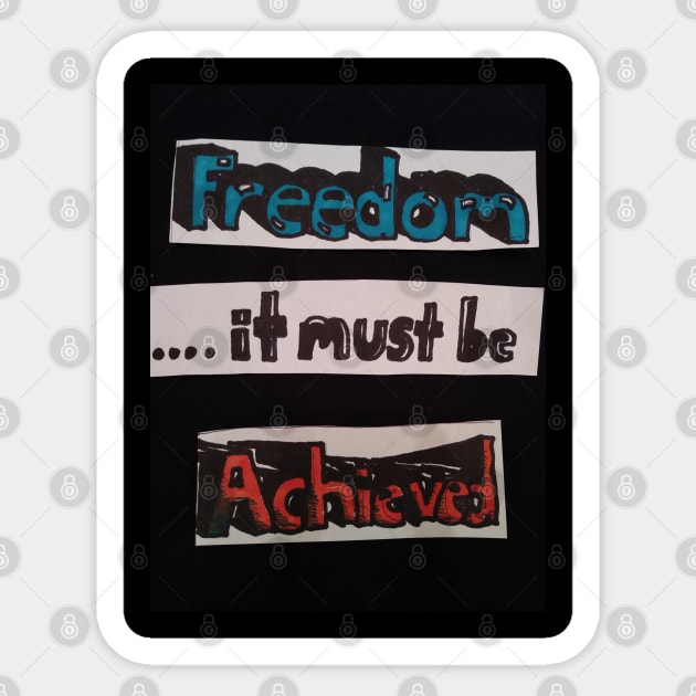 Freedom Sticker by Wrek